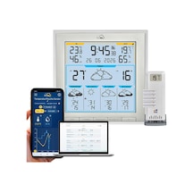 Tfa 35.8105 Wlan Radyo Hava Durumu İstasyonu Tfa.me Id-08 Hava Tahmini Wetter.com 5 Günlük Hava Durumu Sembolleri, Uv İndeksi, Yağmur Miktarı, Rüzgar Hızı, Rüzgar Yönü Pillerle Birlikte Beyaz