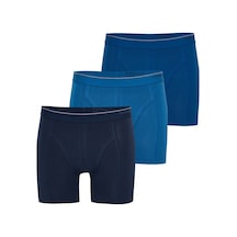 Blackspade Erkek Boxer 3'lü Paket Tender Cotton 9673 Lacivert Mavi Denim