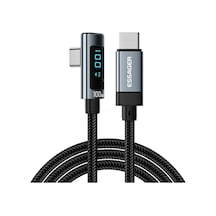Essager Ex-47 1m Dirsek 100w Tip-c-type-c Şarj Veri Kablosu Dijital Ekran Usb-c Şarj Kablosu