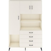 Arges Dolap 7 Raflı 4 Çekmeceli 3 Kapaklı 132x30x195 Aytaşı-a... Aytaşı
