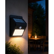 Güneş Enerjili 20 Led Hareket Sensörlü Lamba Ip65 Su Geçirmez