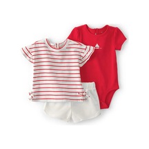Carter's Kız Bebek Body Şort Set 1u528810 Kırmızı