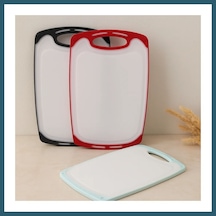 Bezos 40x24 Cm Plastik Kesim Panosu - Kaymaz Silikon Kenarlı, 10 Mm Ob Kaymaz Silikon Kenarlı, Mm