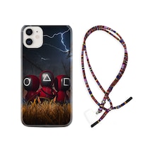 Apple Uyumlu iPhone 12 Mini Kılıf Rasta Boyun Askılı Game 1807