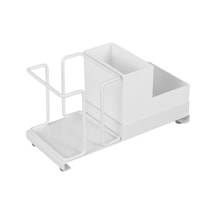 Cbtx Titanyum Çelik + Pp Masaüstü Tek Kullanımlık Kağıt Bardak Depolama Rafı Kahve Çay Poşeti Saklama Kutusu İle