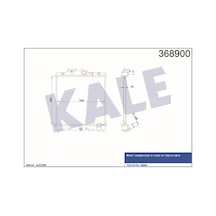 KALE OTO Radyatör 368900 Radyatör Civic V VI Crx III Al Pl Brz 350X348X17