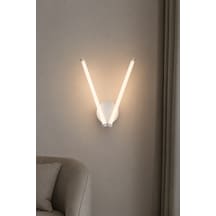 Vasko Modern Led Duvar Apliği Günışığı Beyaz