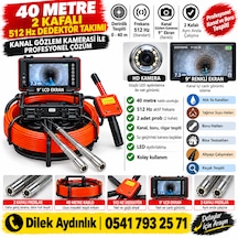 2 Başlıklı + 40 Metre + 512 Hz Dedektörü Yanında Kanal Gözlem Kamerası
