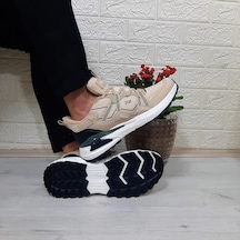 M.p. 1642 Bej Renk Memoryfoam Kaydırmaz Rahat Spor Ayakkabı Bej