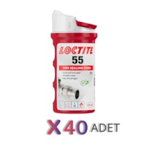 Loctite 55 -160mt Boru Dişli Sızdırmazlık Silikon İp 40 Adet