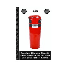 Premium Ekipman Zindelik Salon Dbt-120 120x35 Suni Deri Boks Torbası Kırmızı