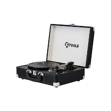 Ktools Nostalgie K344 Pikap Siyah - Bluetooth/Dahili Hoparlörlü