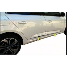 Renault Megane 4 Sedan Krom Yan Kapı Çıtası 4 Parça 2015-2021