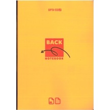 Gıpta Back Tel Dikiş Plastik Kapak Defter A4 Çizgili  80 Yp Turuncu