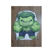 Ow Bag Hulk Desenli Şekilli Tasarım Chibi Karakter Yastık Çok Renkli