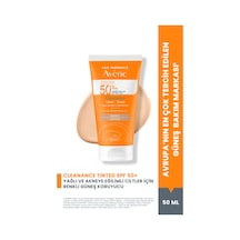Cleanance Spf50+ Yağlı Ve Akneye Eğilimli Ciltler İçin Yüksek Korumalı Renkli Güneş Kremi 50 Ml