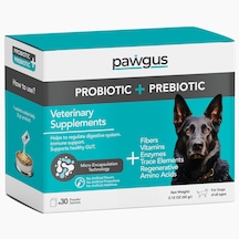 Pawgus Veteriner Serisi Köpekler Için Probiyotik Prebiyotik Sindirim Sistemi Düzenleyici 30 x 2 G