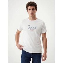 LOFT Regular Fit Erkek Tshirt K.kol Lf2042755 Q1.v1 Beyaz