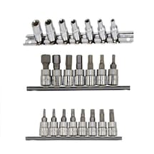 Rico 1/4 E Lokma Takımı Allen Torx Bits Seti 22 Parça