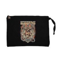 Scorpions Mind Like A Tree Siyah Clutch Astarlı Cüzdan / El Çantası