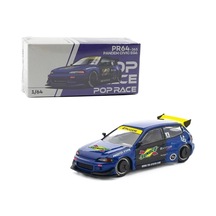 Pop Race Honda Civic Eg6 Pandem Blue Sunoco 365 1/64