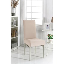 Fatih Bambu Standart 6Lı Sandalye Örtüsü - Vizon