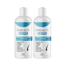 Embeauty Kolajen Ve Keratin Saç Dökülmesine Karşı Hızlı Sac Uzatan Dolgunlaştırıcı Onarıcı Besleyici Şampuan 2 Paketi