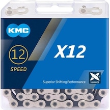 Kmc X12 Zincir (X-bridge Teknolojisi) 12v 126 Link Gri