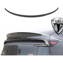 Tesla Juniper Arka Tampon Performance Tip Spoyleri Spoiler Parlak Karbon Kaplama Siyah