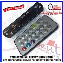 Megan 2 Oto Teyp Bluetoothlu Usb-Sd-Aux-Mp3 Çevirici Modül Bordu (474160860)