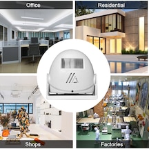 Xindoker "pır Algılamalı Güvenlik Alarmlı Kapı Zili - 3 Modlu, 8 Metre Menzilli, 80db Sesli, Beyaz"