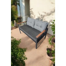 Pimango Pi Elize Tekli Bahçe Balkon Mobilyası 2'li 60 x 120 CM Antrasit - Gri Anrasit - Gri Pimango Pi Elize Tekli Bahçe Balkon Mobilyası 2'li 60 x 120 CM Antrasit - Gri Anrasit - Gri