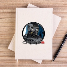 Crysis Masked Warrior Çizgisiz Kanvas Defter Krem