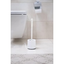 Silikon Klozet Wc Tuvalet Fırçası Beyaz 508 Yeşil