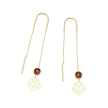 Glorria Glorria Altın Lotus Çiçeği Küpe