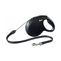 New Classic Otomatik İp Köpek Gezdirme Tasması Medium 8 Mt Siyah