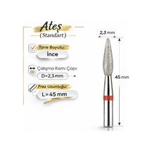 Elmas Freze Başlık Yumuşak - Kırmızı Ateş 0,23 Mm- Adet Fiyatı
