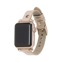 Apple Watch Uyumlu Deri Kordon 42-44-45mm Rt Erc3 Bej Diğer