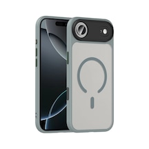 Joko Apple iPhone Uyumlu 17 Air Megane Magsafe Kapak - Titan Gri İtdark49267