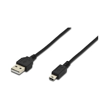 Digitus Ak-300130-018-s 1.8 Mt Usb 2.0 To Mini Usb 5 Pin Erkek-erkek Awg28 Ul Usb 2.0 Kablo