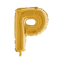 Gold Folyo Balon P Harfi 100 CM