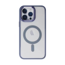 Newface Apple iPhone Uyumlu 14 Pro Kılıf Room Magneticsafe Silikon - Sierra Blue Mavi