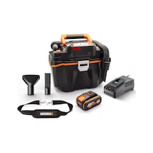Worx Wx031 20volt 4.0ah. 200w/16kpa Li-ion Kömürsüz Flexi Esnek Hortumlu Profesyonel Şarjlı Islak/kuru Süpürge & Üfleme Fr Wx031