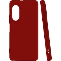 Noktaks - Huawei Uyumlu Huawei Nova 9 Se - Kılıf Mat Soft Esnek Biye Silikon - Kırmızı