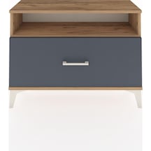 Arges Şifonyer Tek Raflı Tek Çekmeceli 88x30x64 Çam-antrasit Atlas Çam