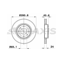 Volvo S40 Fren Diski On 1996-2004 Braxıs Ae0180 2adettir