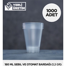 180 Ml Plastik Sebil Ve Otomat Bardağı 1000 Adet Diğer