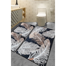 Chilai Home Pomesa 3'lü Set Banyo Halısı Djt Renkli