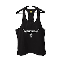 Top Glory Horn Siyah Gym Fitness Tank Top Sporcu Atleti Siyah