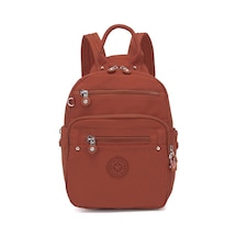 Smart Bags Küçük Boy Krinkıl Kumaş Kadın Sırt Çantası 3386 Kiremit
